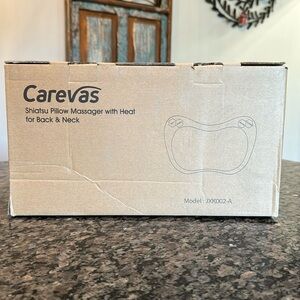 Carevas shiatsu Pillow massager with heat for back and neck NIB